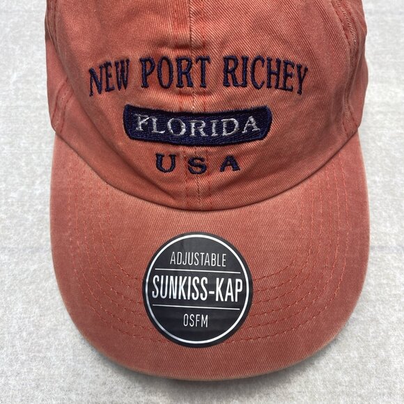 New Port Richey Men's Baseball Sunkiss Cap Adjustable Hat Embroidered Logo - Picture 4 of 14